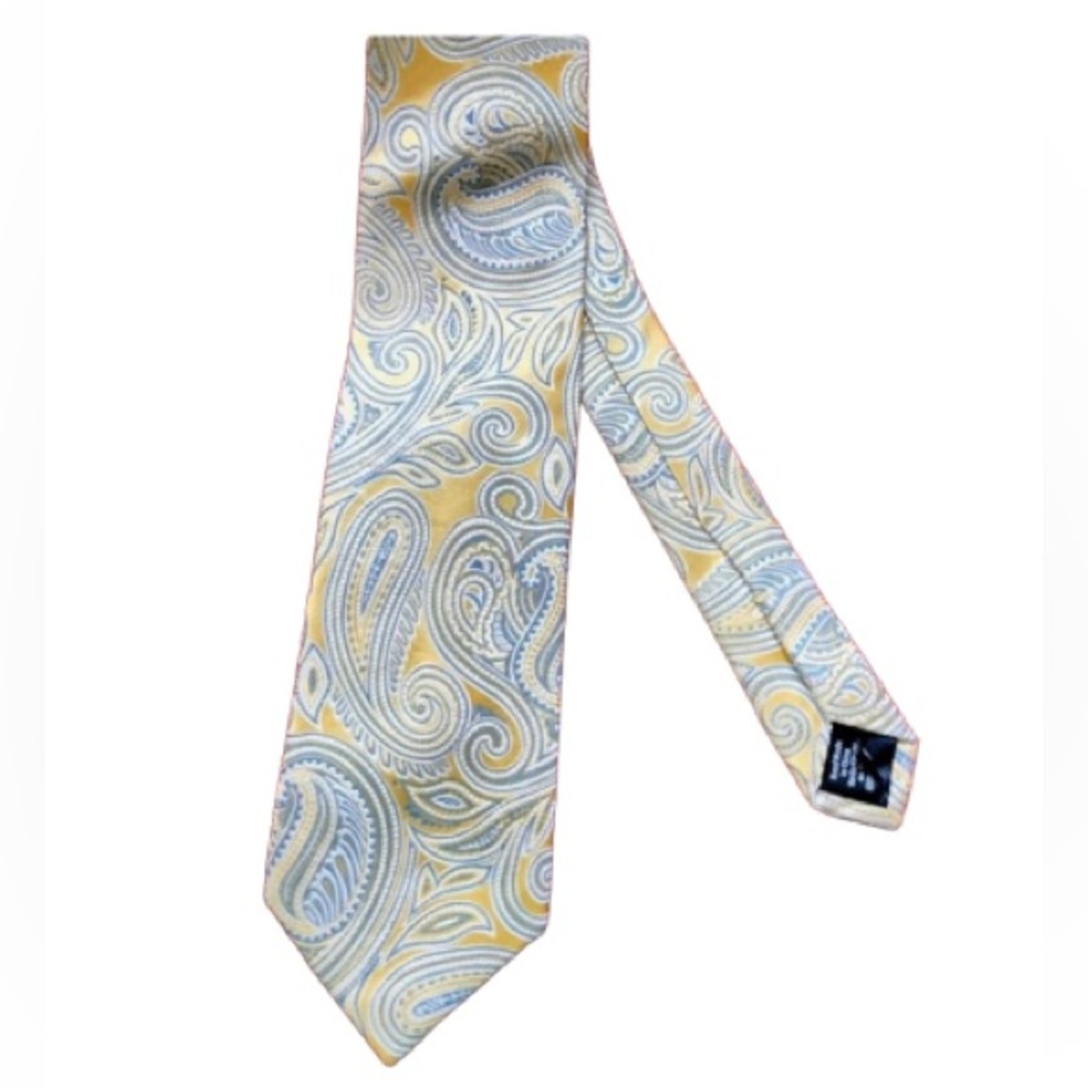 HATHAWAY Professional Business Attire Handmade 100% Silk Paisley Tie